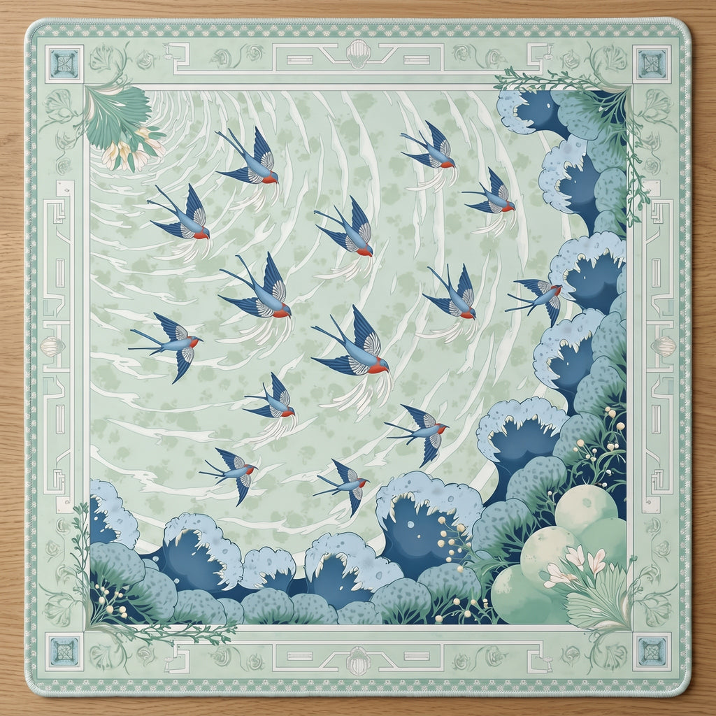 Swallows in Flight Mahjongg Mat