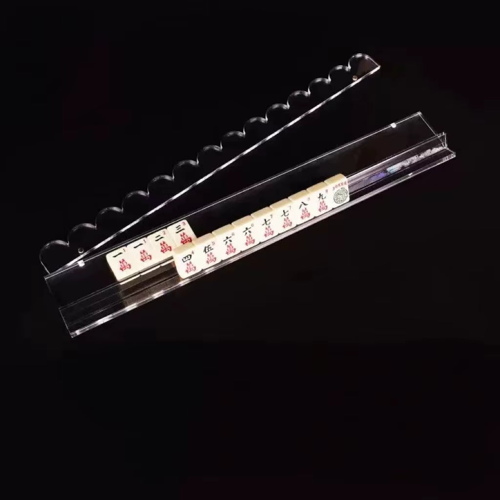 Clear Scalloped Mahjongg Racks, set of 4