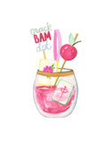 Cocktail Glass Christmas Ornament by Aspen Lane