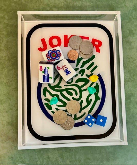 Mahjongg Joker Acrylic Tray
