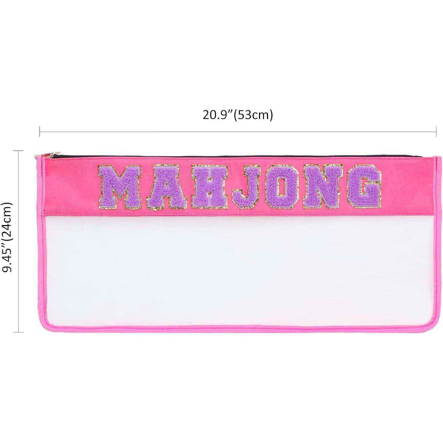 Mahjongg Tile Bag in Blue or Pink