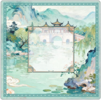 Japanese Bridge Mahjongg Mat