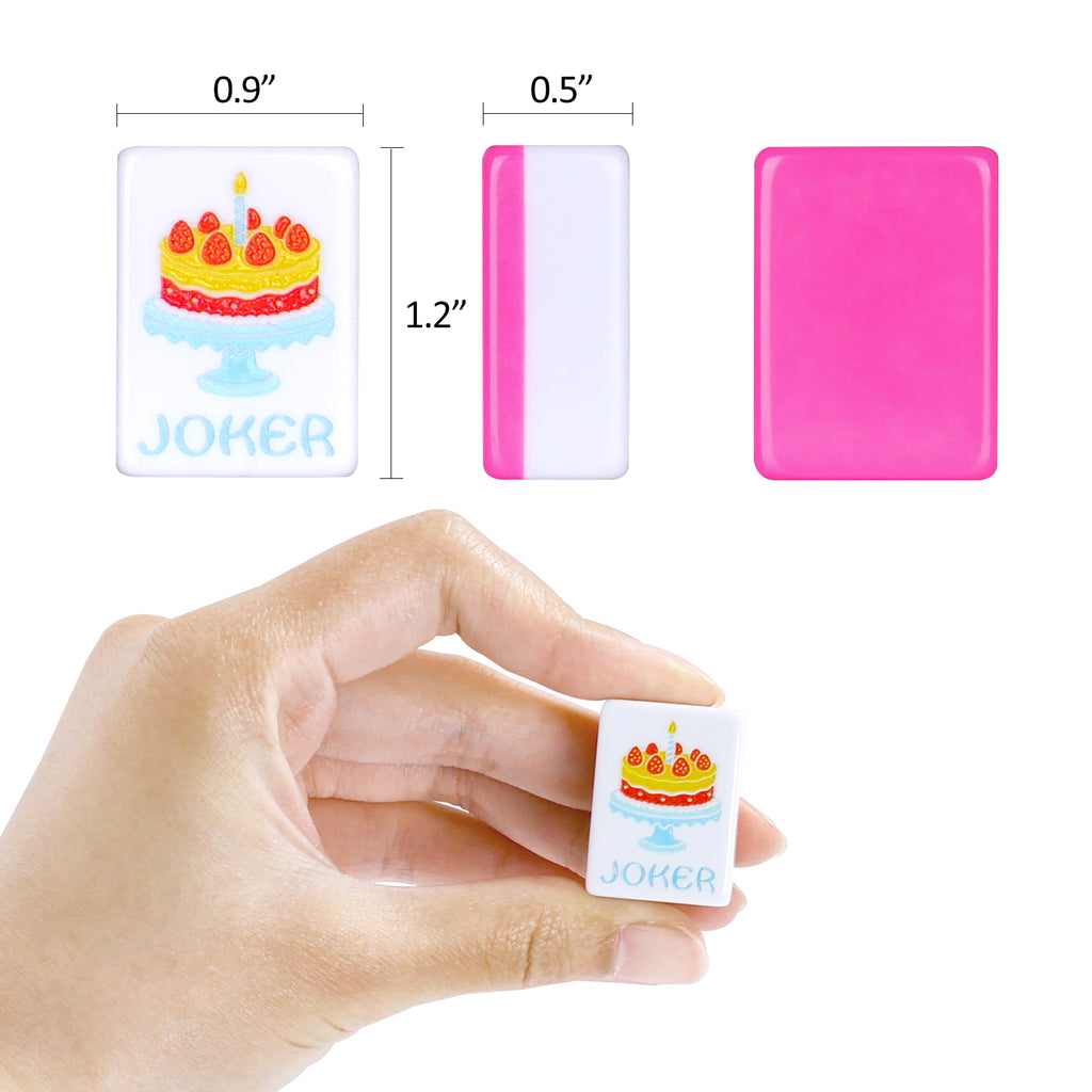 Pink Birthday Mahjongg Tiles