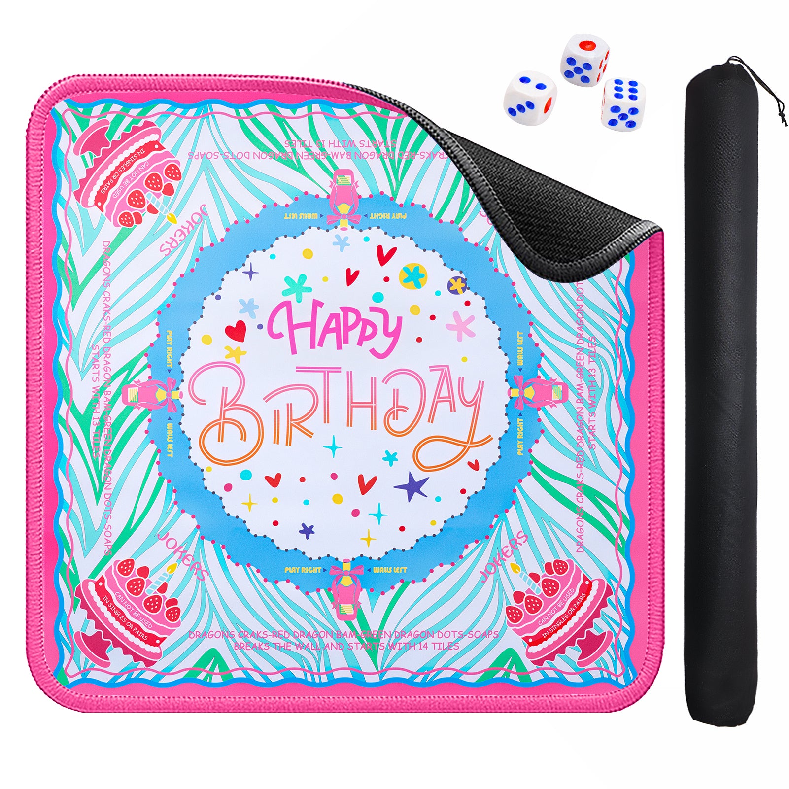 Happy Birthday Mahjongg Mat
