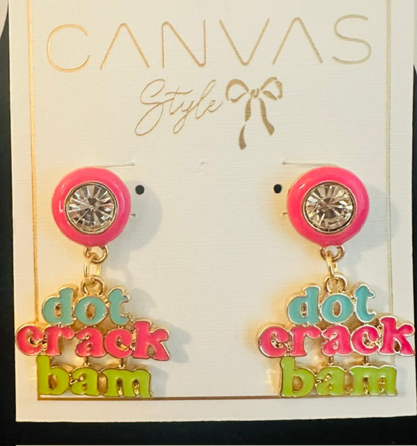 Dot Crack Bam Earring