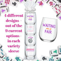 Mahjongg Acrylic Wine Glasses, set of 4
